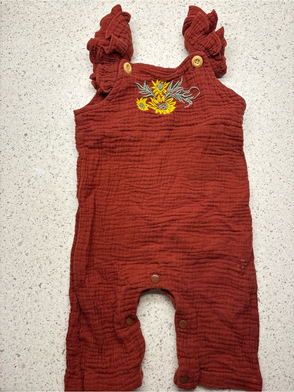 Baby girl overalls size 6-9 months